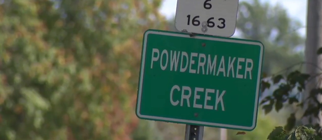 “The discharge of liquid of a diluted product entered our storm system and exited to the outfall into Powdermaker Creek at the Lake Road culvert