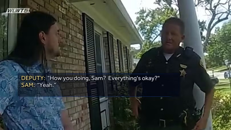 Body camera footage shows the interaction between Hamilton County sheriff's deputies and the suspected shooter