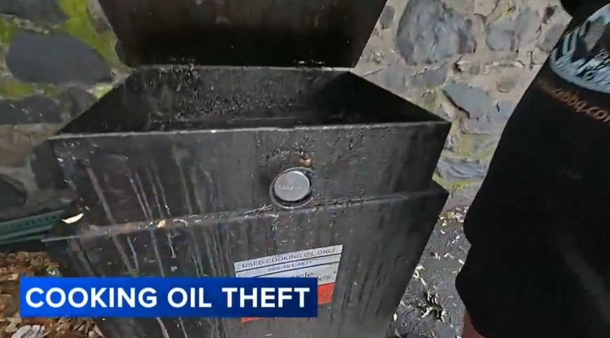 Police in Delaware County are investigating a theft involving used cooking oil