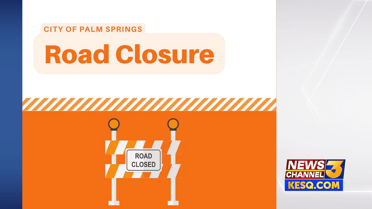 Vista Chino to be closed at the wash Wednesday for maintenance work