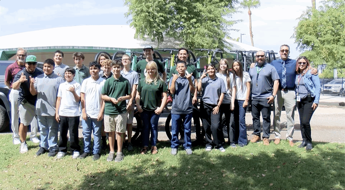 Wheel fun donates bikes and gear to Gila Vista Junior High School