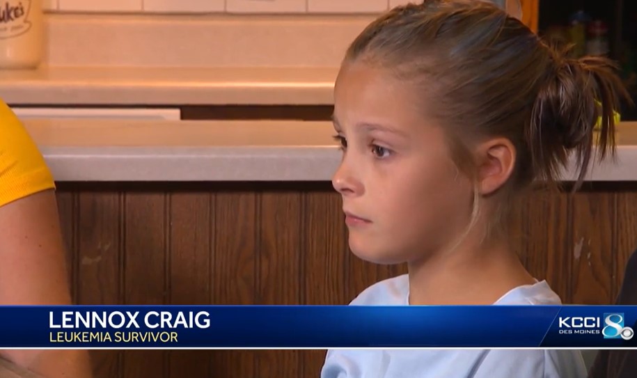 Lennox was diagnosed with leukemia when she was just 5 years old