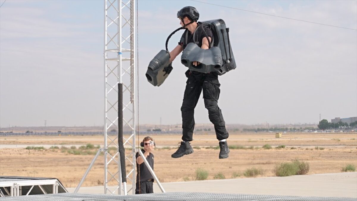 Gravity Industries hosted a jet suit flight demonstration here in Bakersfield.
