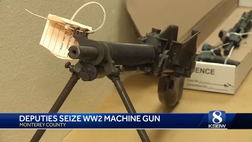 The Monterey County Sheriff's Office said it confiscated several firearms