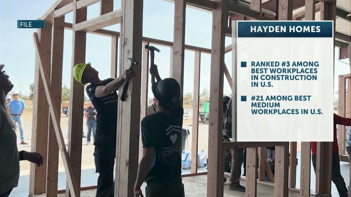 Hayden Homes ranks #3 in Fortune’s 2025 “Best Workplaces in Construction” list