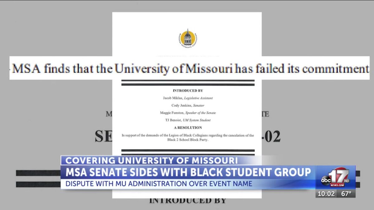 MSA senate sides with Black student group in dispute with MU administration