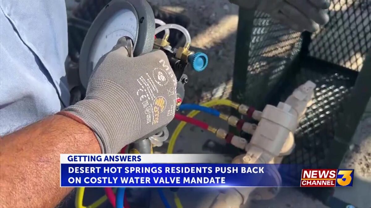 Desert Hot Springs residents push back on costly water valve mandate