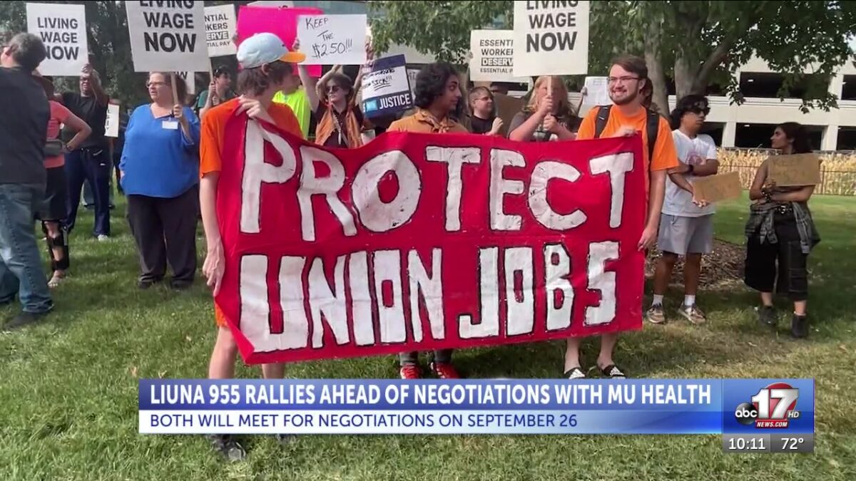 Local union calls for ‘decent living wages’ from MU Health Care ahead of planned negotiations