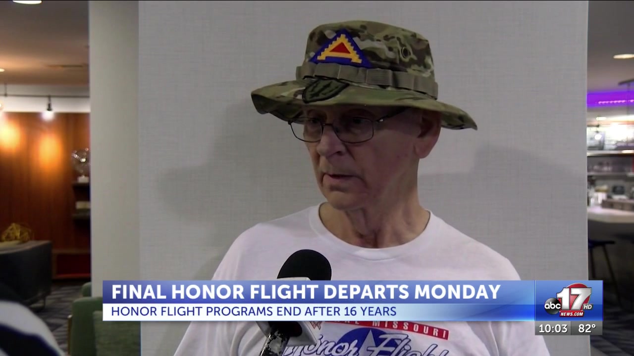 Central Missouri Honor Flight set to depart final flight Monday