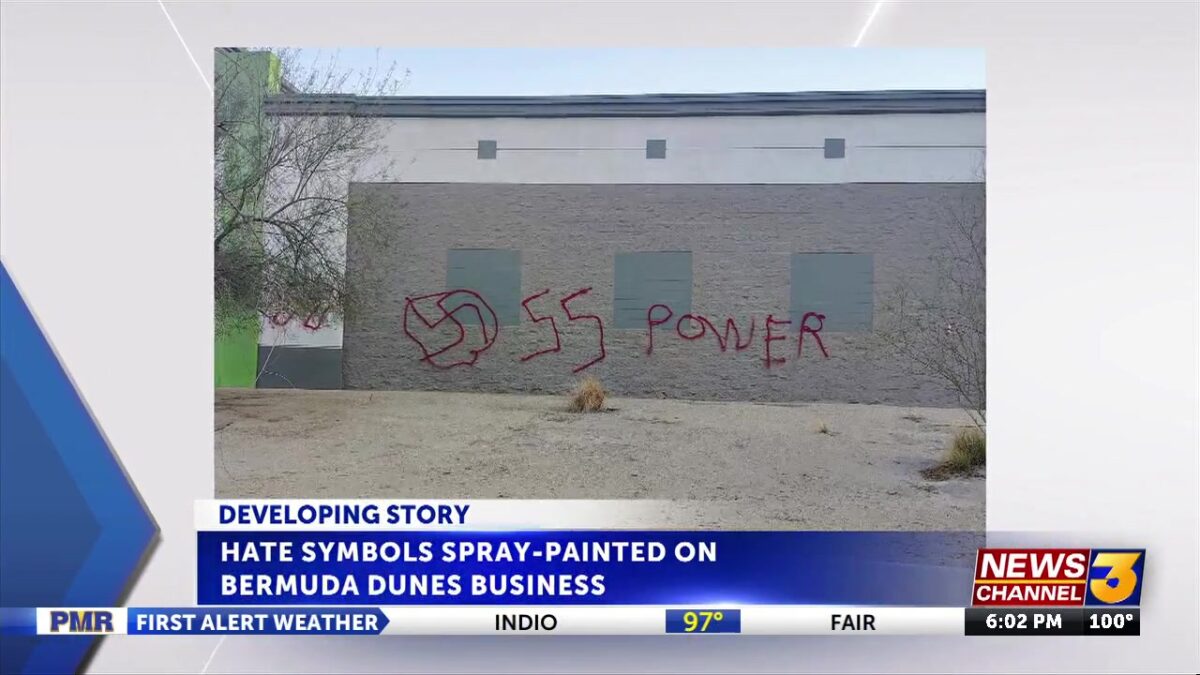 Graffiti with antisemitic hate speech sparks concern in Bermuda Dunes