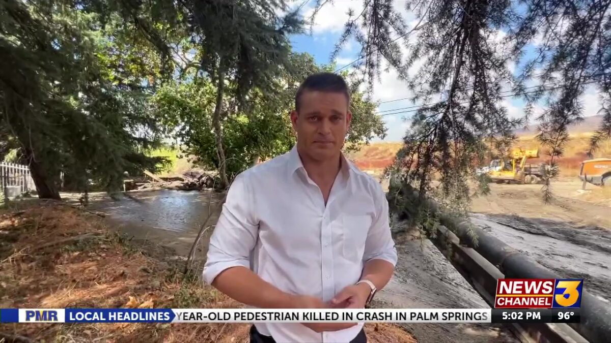 Oak Glen mudslide buries bridges