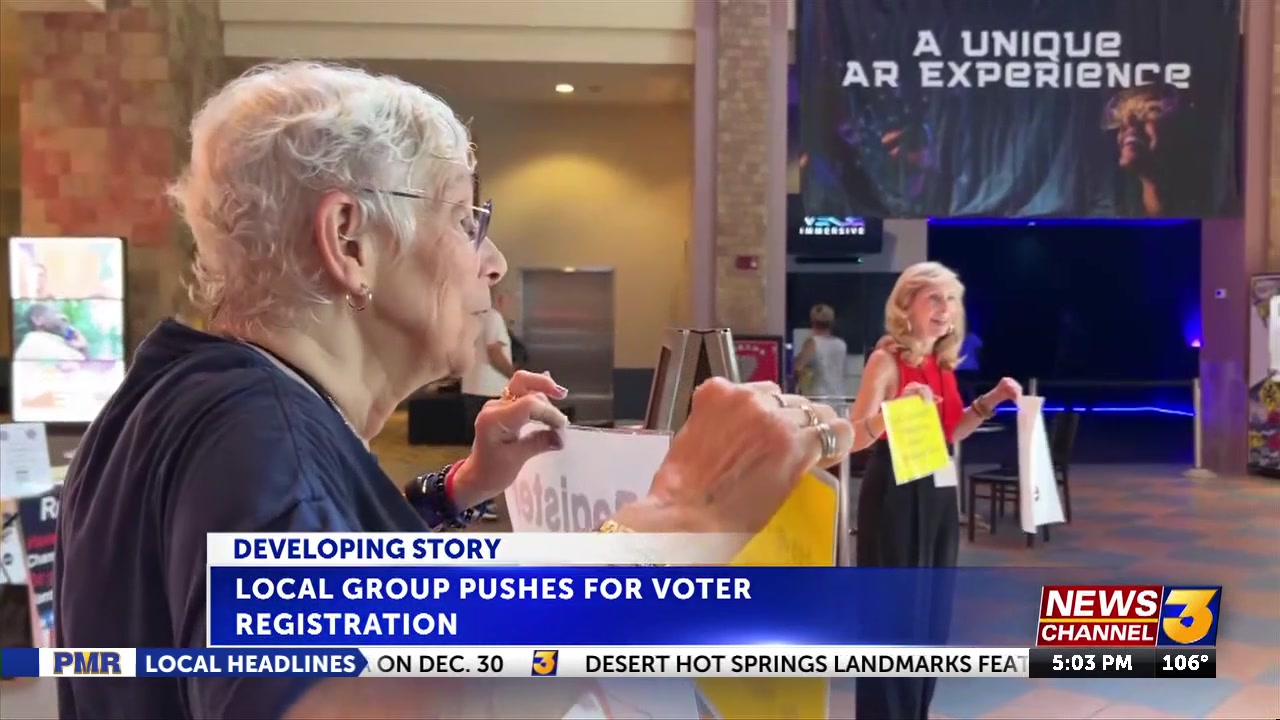 Volunteers use National Voter Registration Day to encourage voters ahead of special election