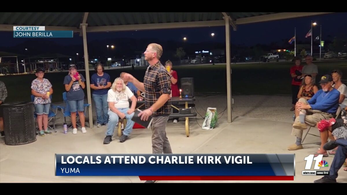 Locals attend Charlie Kirk vigil in the Foothills