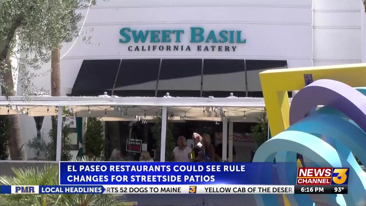 El Paseo restaurants could see rule changes for street side patios in 2026