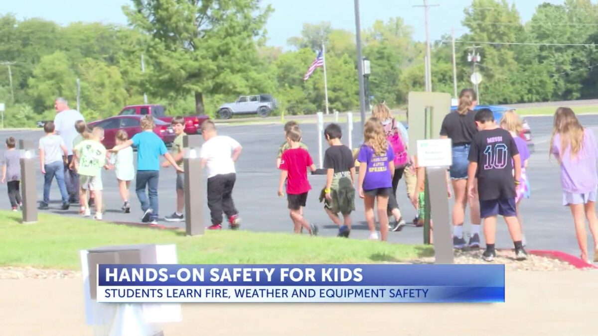 Storm Tracker team educates kids at Safety Acres