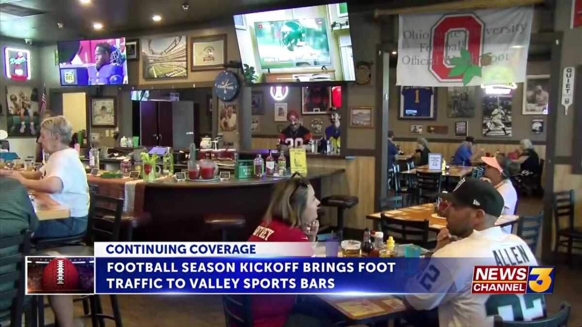 Football season kickoff brings fans and business back to valley sports bars