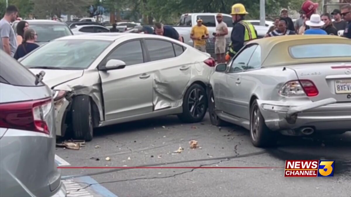 One person hospitalized after crash at Palm Springs Walmart parking lot