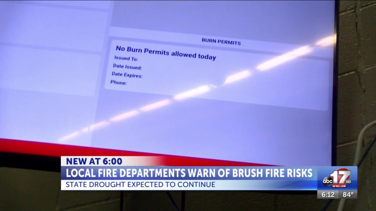 Local fire departments stay vigilant as state drought is expected to develop further