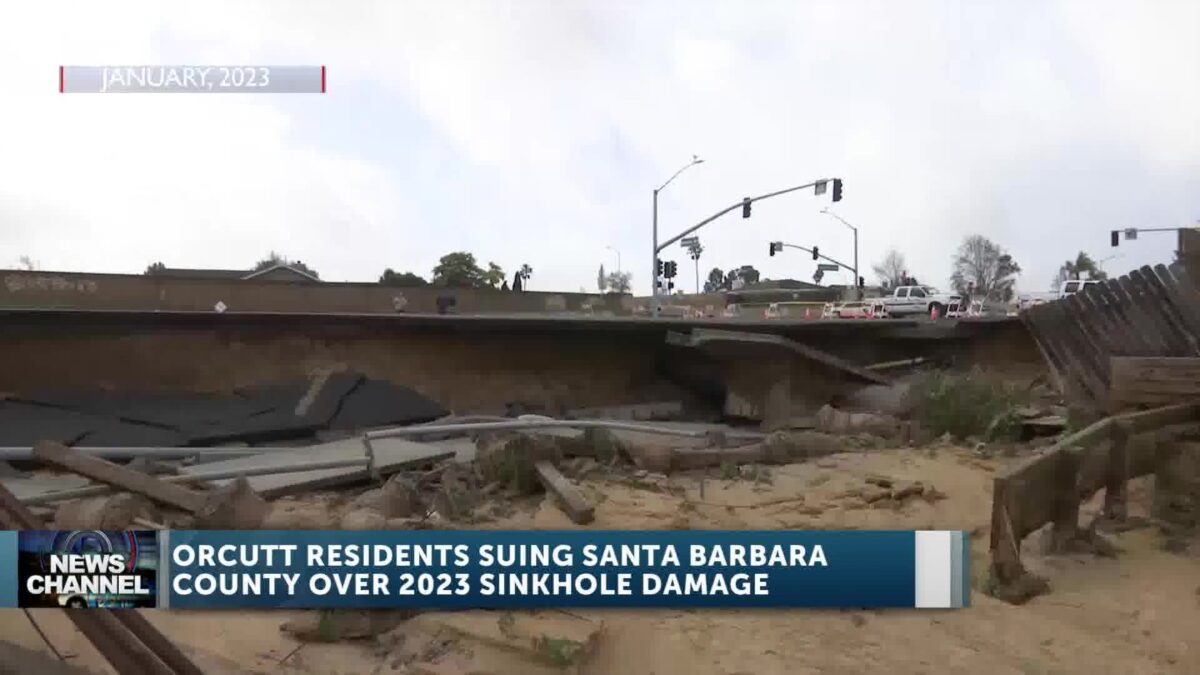Orcutt Neighbors and Santa Barbara County to Meet in Court Over Sinkhole Damages