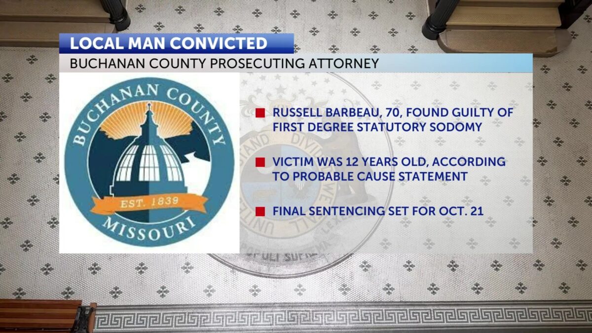 Local man convicted of statutory sodomy