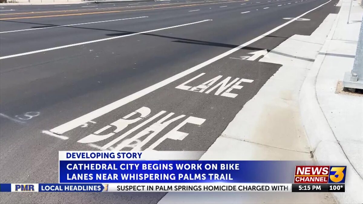 Cathedral City begins new bike lane project to improve cyclist safety
