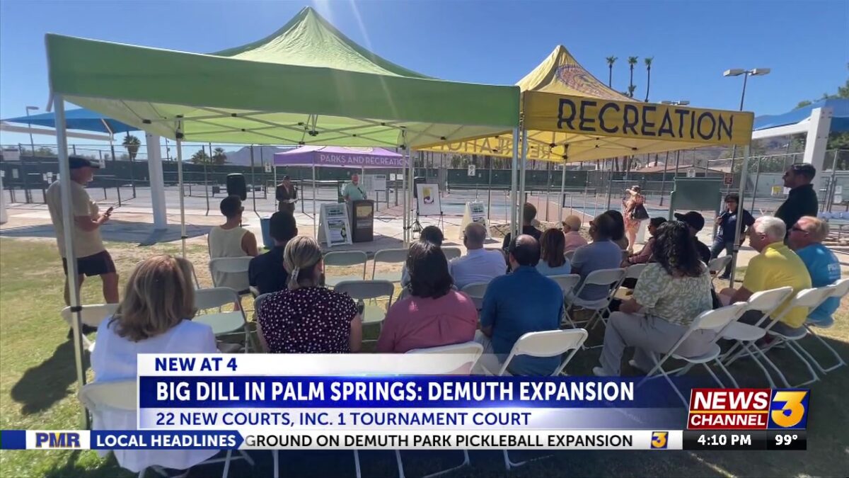 Palm Springs breaks ground on Demuth Park pickleball expansion