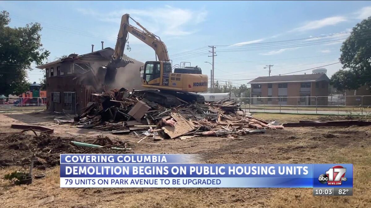 Columbia Housing Authority begins demolition for Park Avenue public housing upgrade