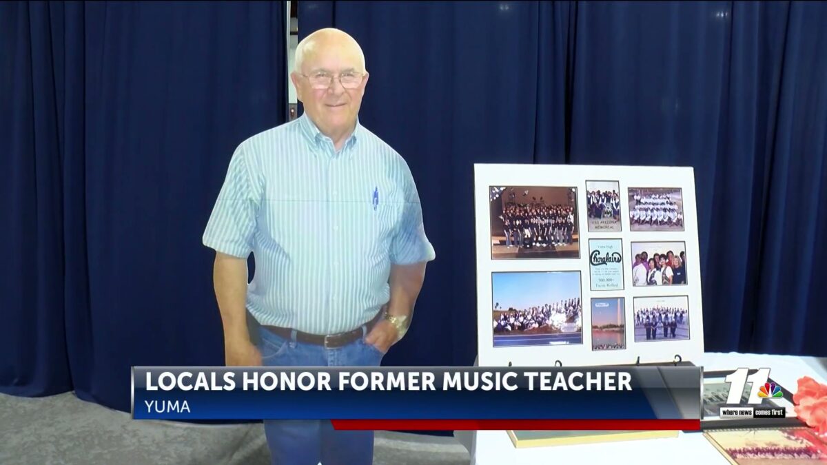 Locals honor former music teacher