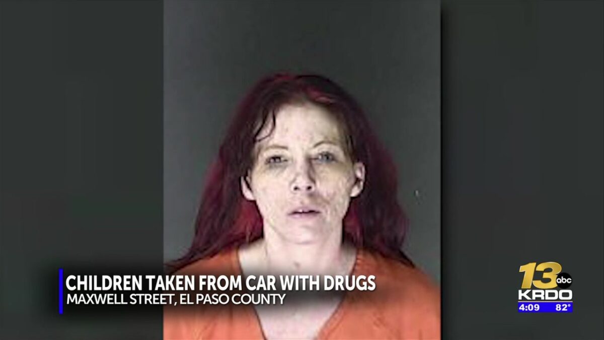 El Paso County woman found asleep in car with drugs and children