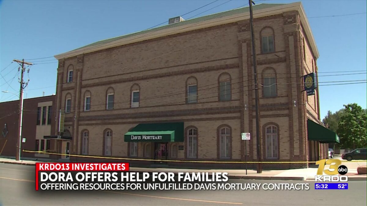 Department of Insurance seeking people who had pre-need funeral contract with Davis Mortuary