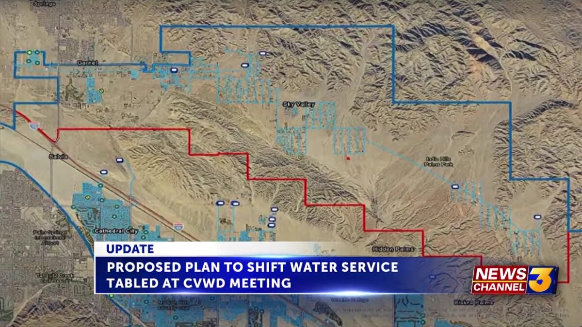 CVWD tables proposal to shift water service in Sky Valley
