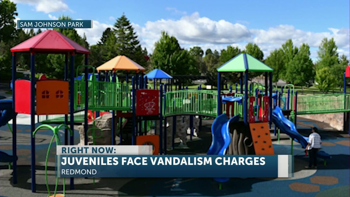 Two juveniles break in and damage Sam Johnson Park in Redmond; Face vandalism charges