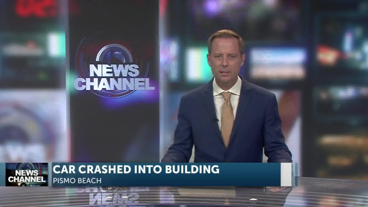 Car crashes into buliding in Pismo Beach