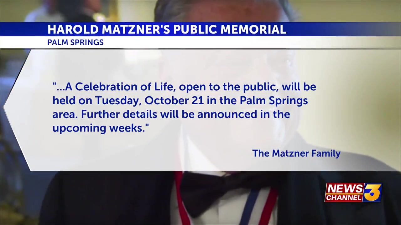 Harold Matzner laid to rest
