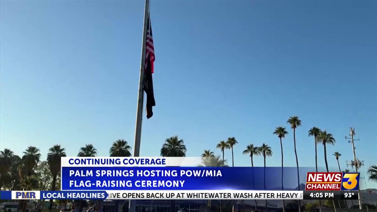 Palm Springs hosts POW/MIA flag-raising ceremony in front of city hall