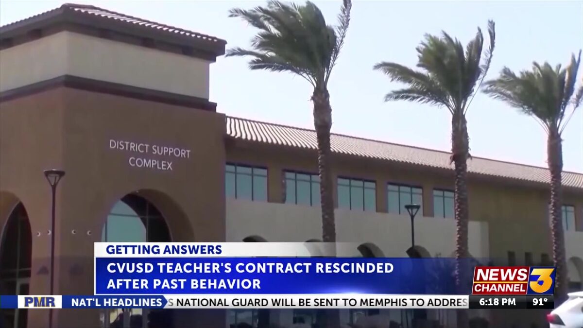 EXCLUSIVE: CVUSD instructor’s contract rescinded after inappropriate behavior found at past district
