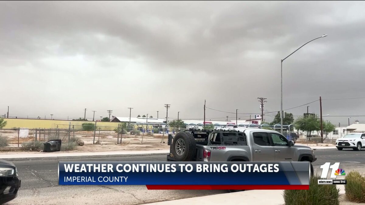 Several Imperial County roads closed due to storm damage