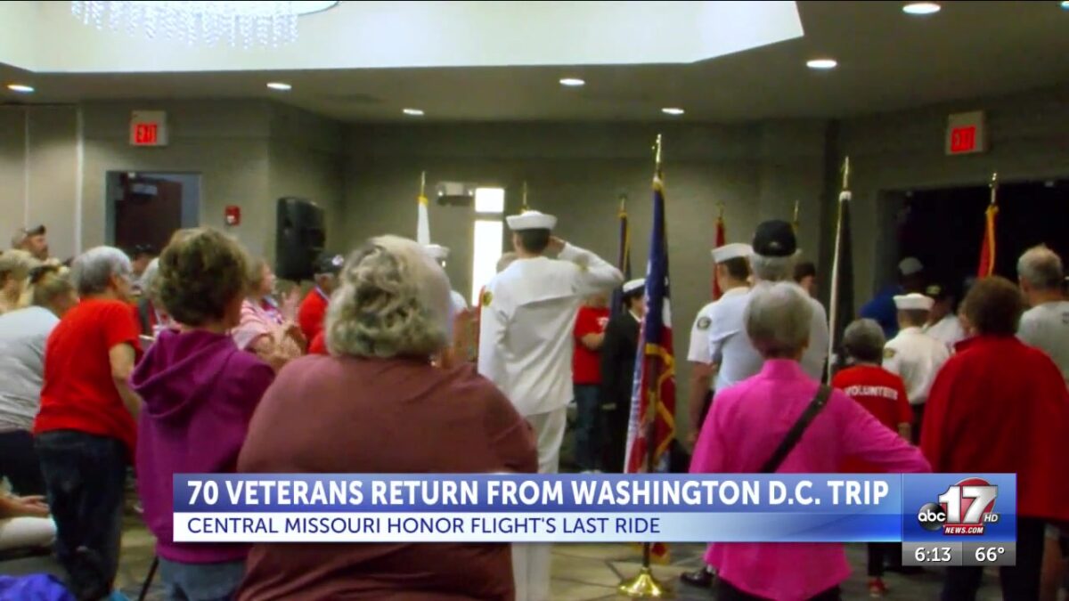 Central Missouri Honor Flight’s last ride held Monday