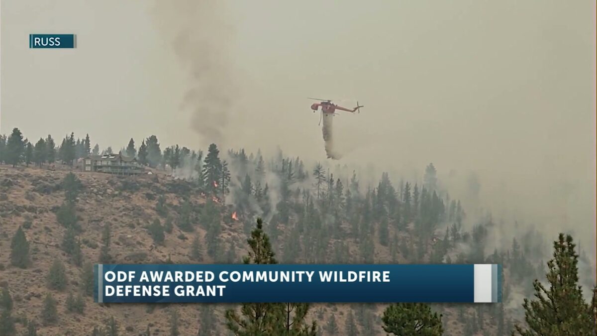 Oregon Department of Forestry to receive Community Wildfire Defense Grant