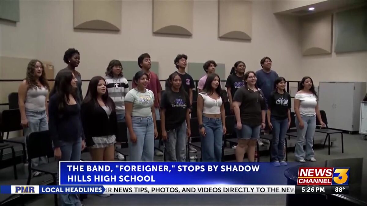 Shadow Hills High School Choir steps into the spotlight with legendary band Foreigner