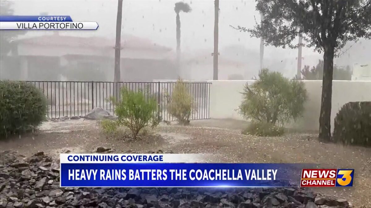 Heavy rains from remnants of Tropical Storm Mario batter Coachella Valley