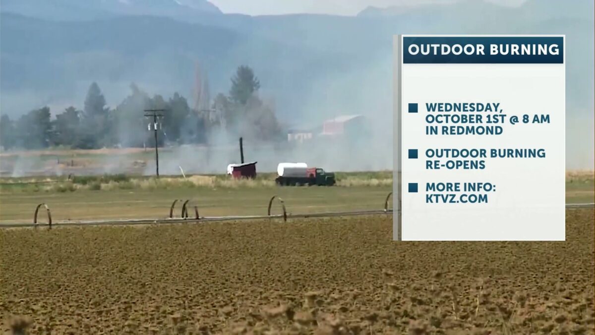 Redmond Fire and Rescue to re-open outdoor burning next week