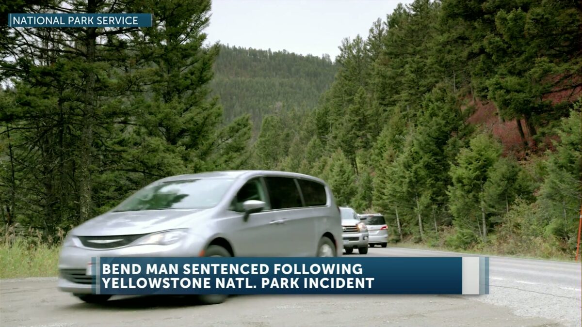 Bend man sentenced to two years in federal prison for hitting Yellowstone National Park flagger with his car