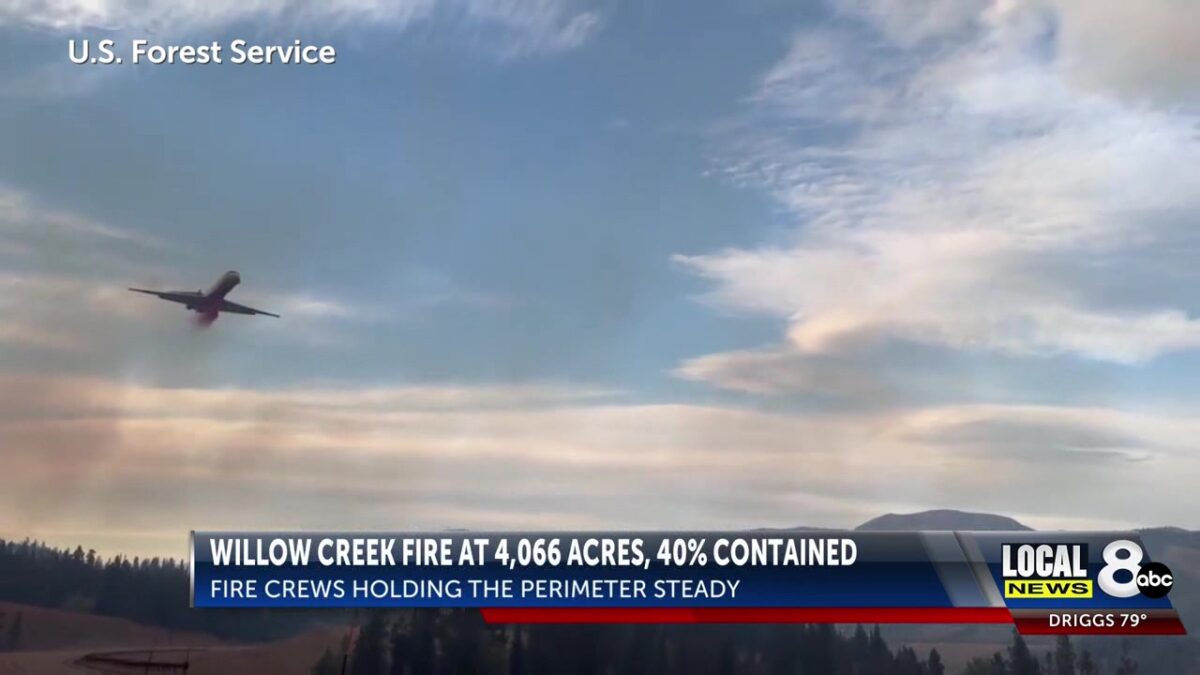 Crews gain ground on Willow Creek Fire