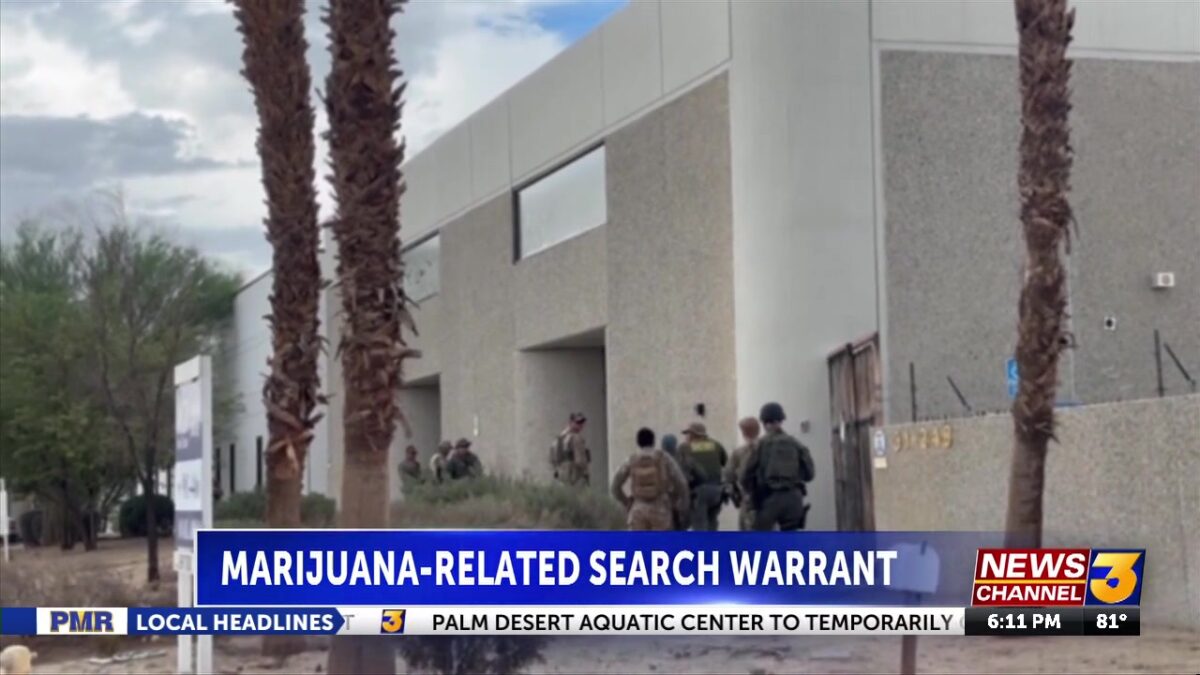 Two detained after marijuana-related search warrant served in Thousand Palms