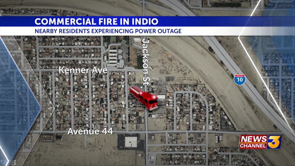 Firefighters contain fire in Indio business