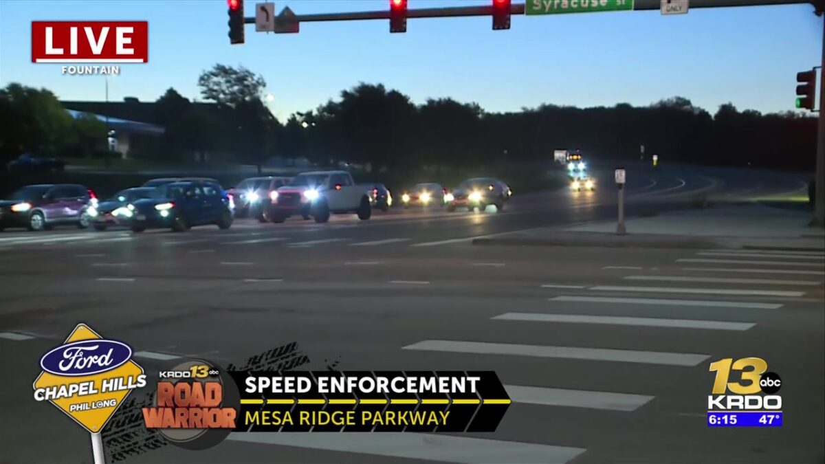 Fountain police issue 152 speeding citations in first month of reduced speed limits on Mesa Ridge Parkway