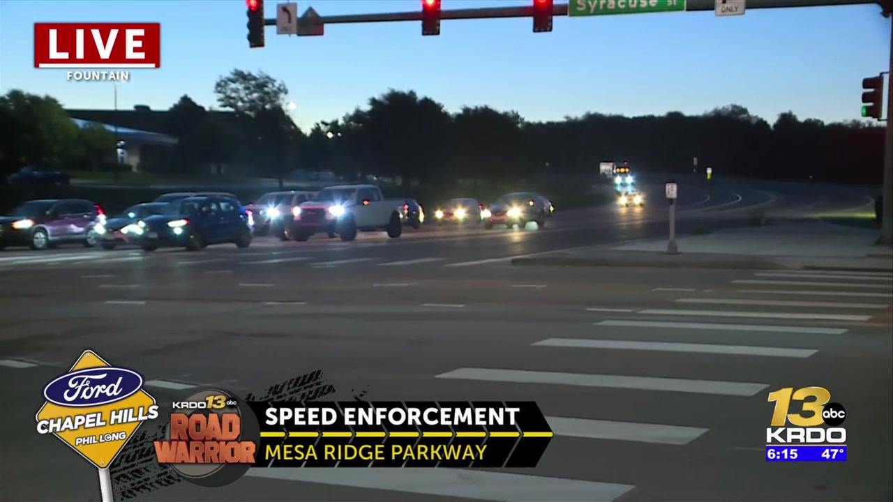 Fountain police issue 152 speeding citations in first month of reduced speed limits on Mesa Ridge Parkway