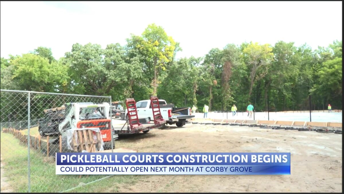 Construction starting on new Corby Grove pickleball courts