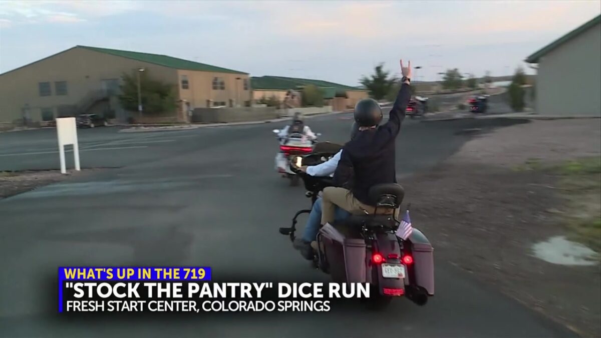Military veteran rider group raising money for pantry that grows its own food